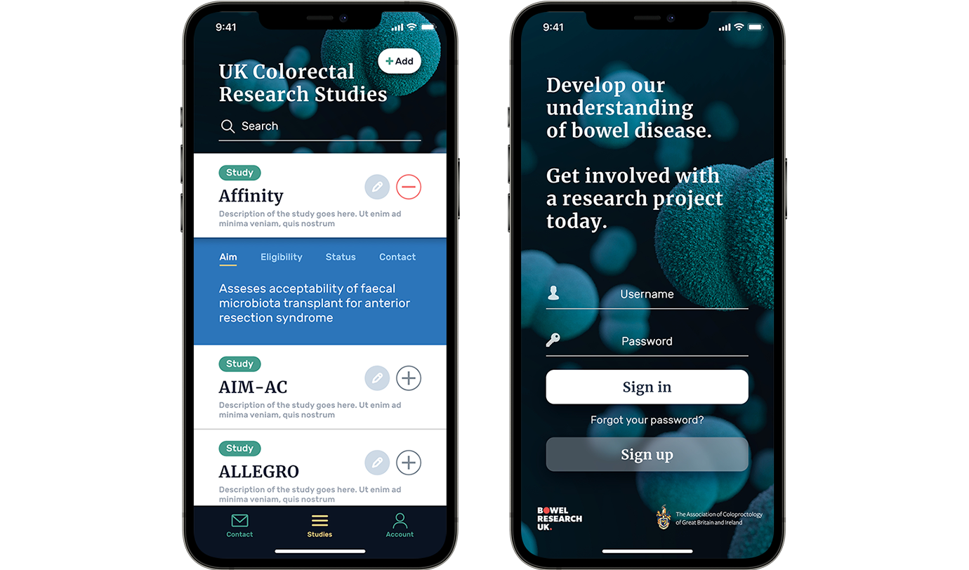 Bowel Research UK app