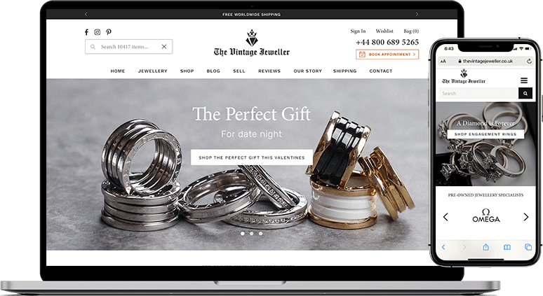 The Vintage Jeweller website